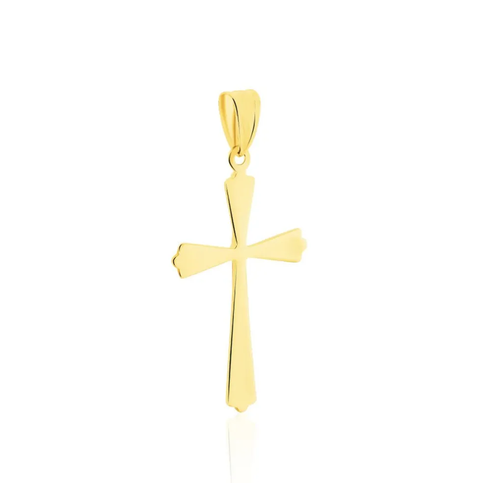 CORANTIN KREUZ 2 Unisex Anhänger Gold Bicolor 375 (9 Karat) Religiöses Kreuz