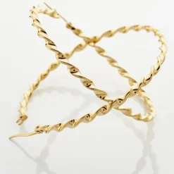 Creoles Acier Dore Antonello