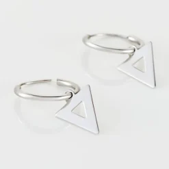 Creoles Elvyn Argent Blanc