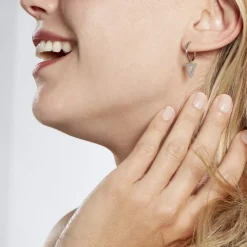 Creoles Elvyn Argent Blanc