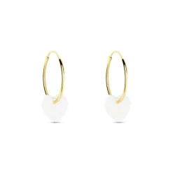 Creoles Or Jaune Vicenze Nacre