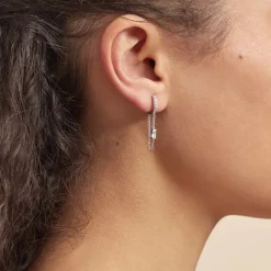 Créole Argent Blanc Javier Oxydes De Zirconium