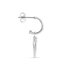 Créole Unitaire Argent Blanc Ancelin Oxydes De Zirconium