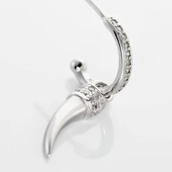 Créole Unitaire Argent Blanc Ancelin Oxydes De Zirconium