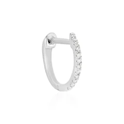 Créole Unitaire Aryanna Or Blanc Diamant