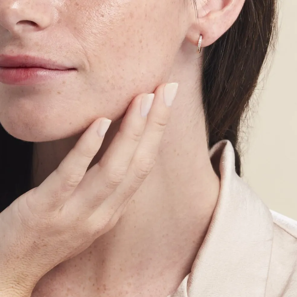 Créole Unitaire Kalinda Plaqué Or Jaune Oxyde De Zirconium