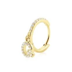 Créole Unitaire Léria Or Jaune Oxydes De Zirconium