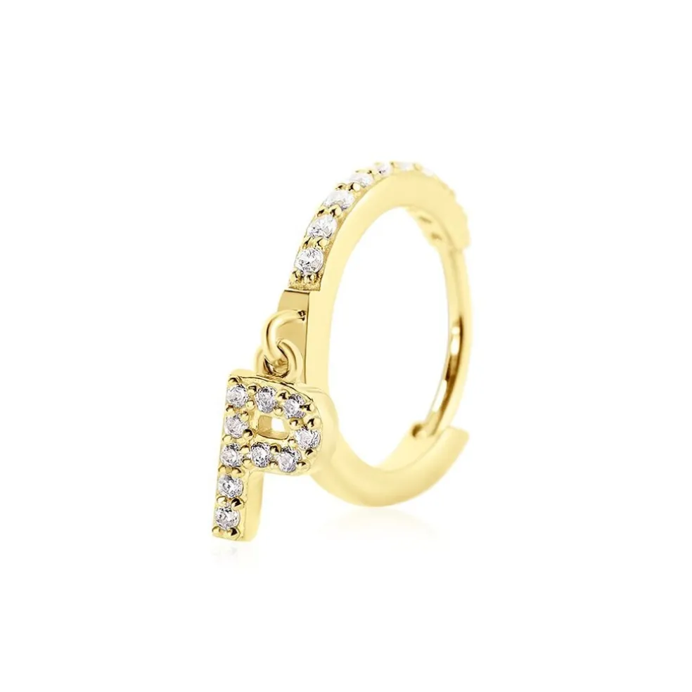 Créole Unitaire Léria Or Jaune Oxydes De Zirconium