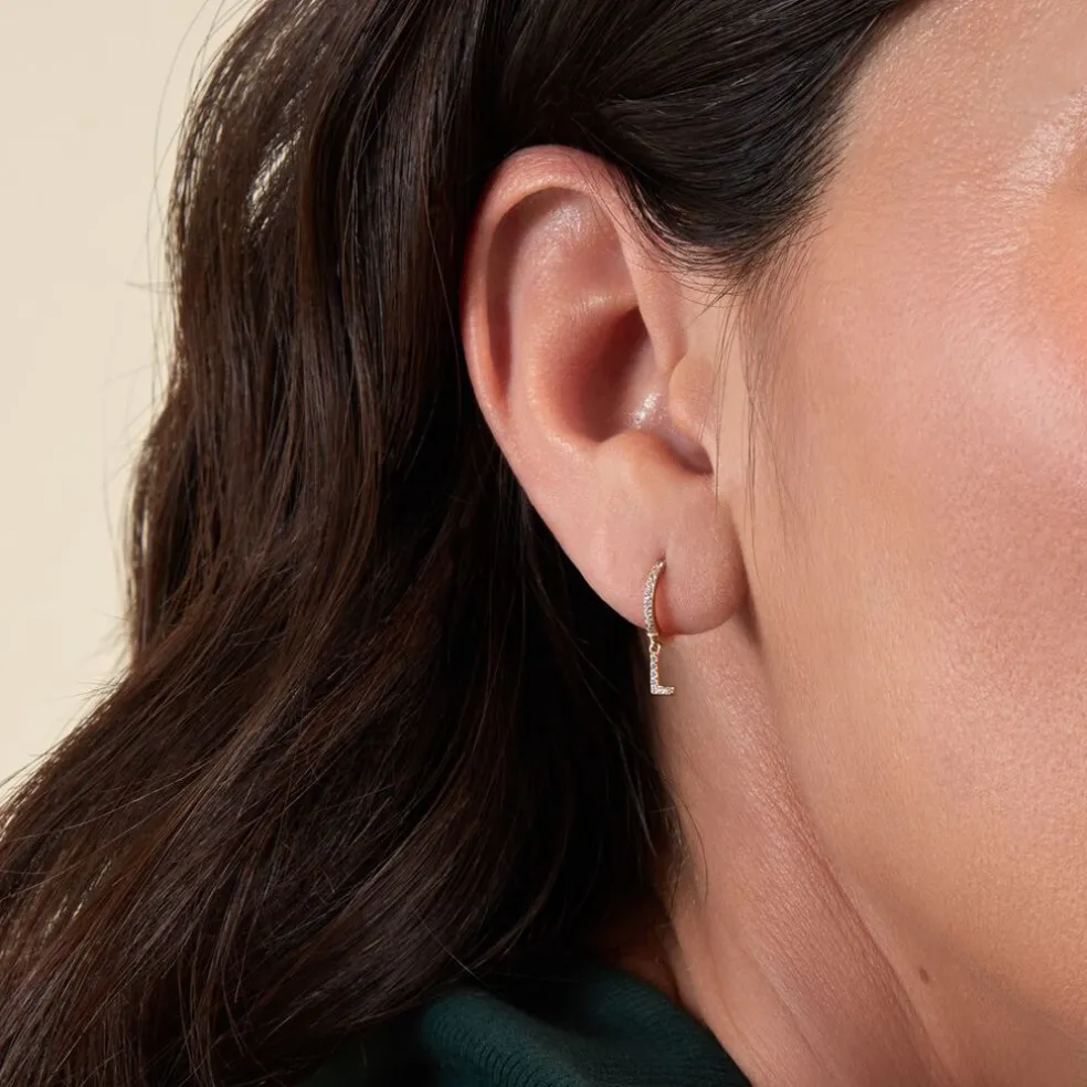 Créole Unitaire Léria Or Jaune Oxydes De Zirconium