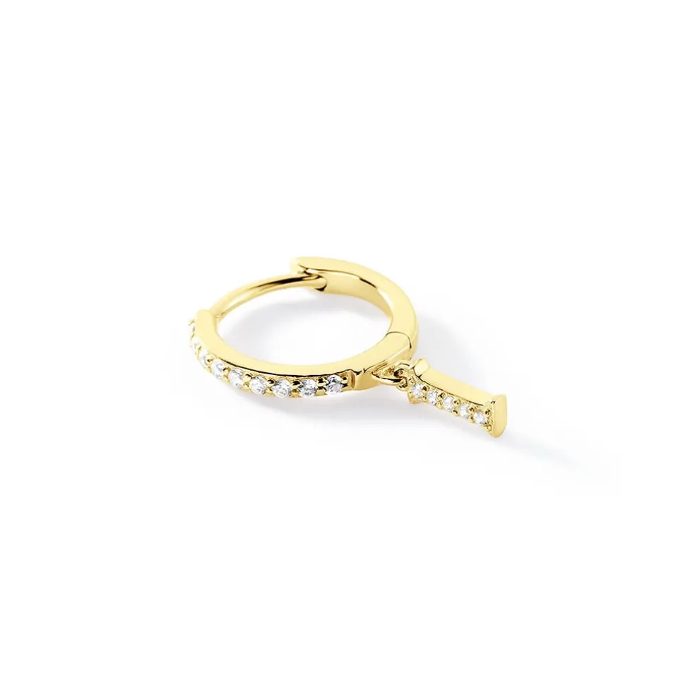 Créole Unitaire Léria Or Jaune Oxydes De Zirconium