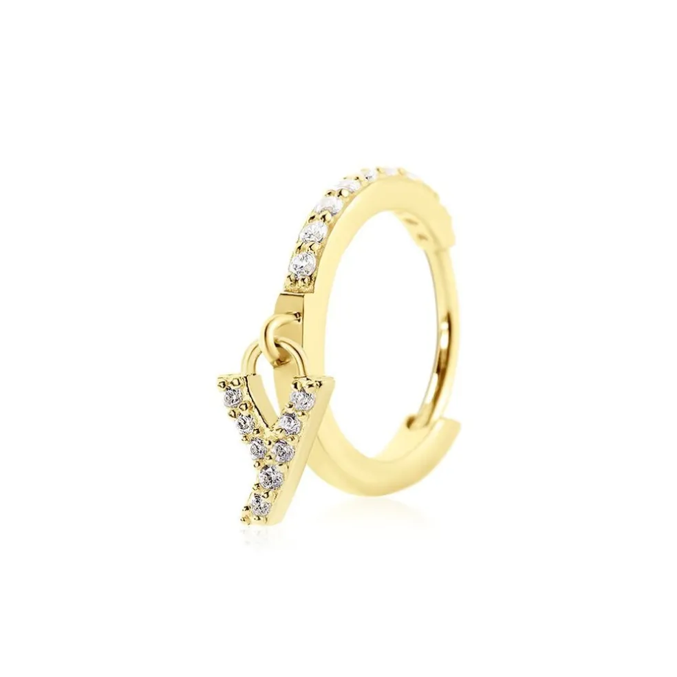 Créole Unitaire Léria Or Jaune Oxydes De Zirconium