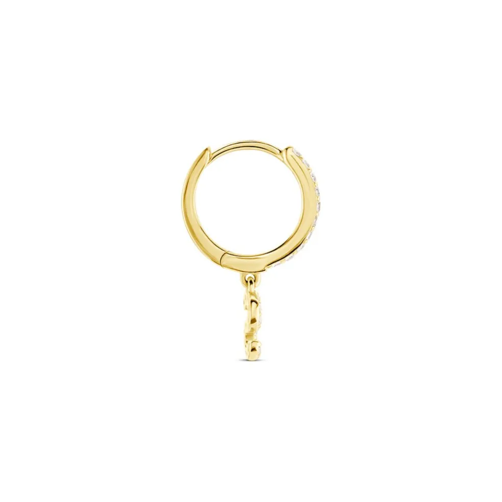 Créole Unitaire Léria Or Jaune Oxydes De Zirconium