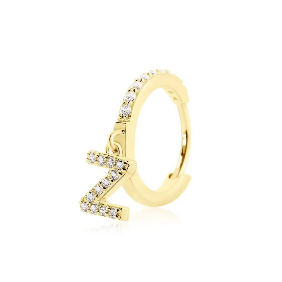 Créole Unitaire Léria Or Jaune Oxydes De Zirconium