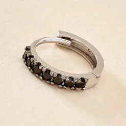 Créole Unitaire Vito Or Blanc Oxyde De Zirconium