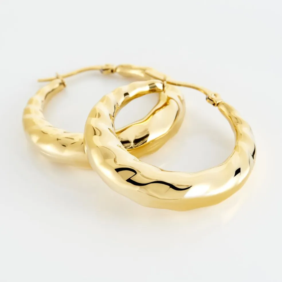 Créoles Acier Doré Ibbie