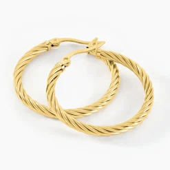 Créoles Acier Doré Pascau