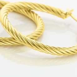 Créoles Acier Doré Pascau