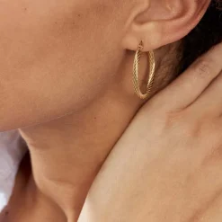 Créoles Acier Doré Pascau