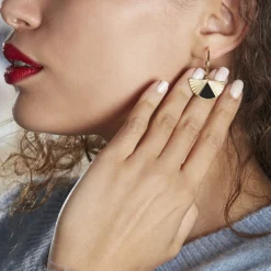 Créoles Acier Dore Sunshine