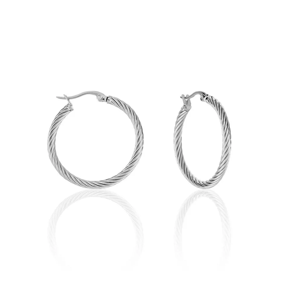 Créoles Acier Gris Pascau