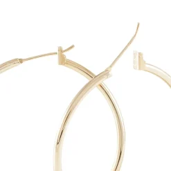 Créoles Ada Lisse Plaqué Or Jaune