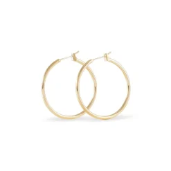 Créoles Ada Lisse Plaque Or Jaune