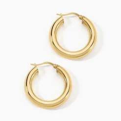 Créoles Adama Acier Jaune