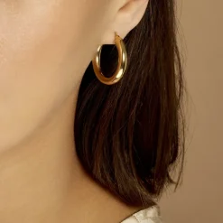 Créoles Adama Acier Jaune