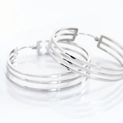 Créoles Adel Acier Blanc