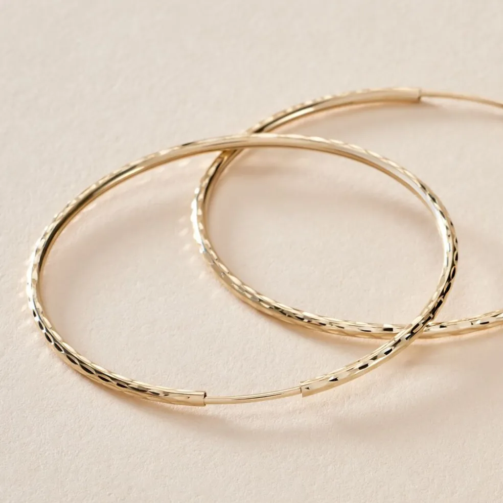 Créoles Aglavie Flexibles Or Jaune