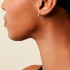 Créoles Ahriman Or Jaune Diamant