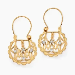 Créoles Aldous Or Jaune Oxyde De Zirconium