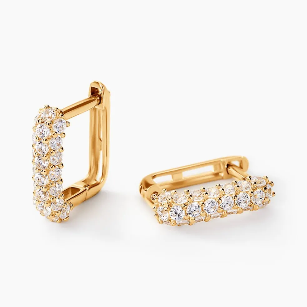 Créoles Alexus Or Jaune Oxyde De Zirconium