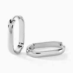 Créoles Anadia Acier Blanc