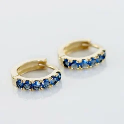 Créoles Andgelina Rondes Or Jaune Oxyde De Zirconium