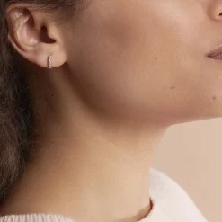 Créoles Andgelina Rondes Or Jaune Oxyde De Zirconium