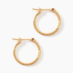 Créoles Anusha Plaqué Or Doré