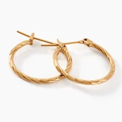 Créoles Anusha Plaqué Or Doré