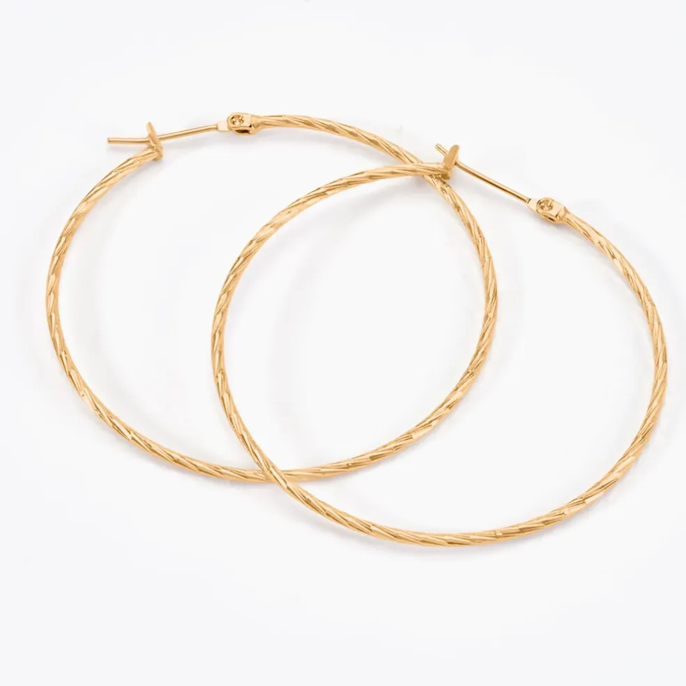 Créoles Anusha Plaqué Or Jaune