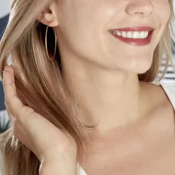 Créoles Anusha Plaqué Or Jaune