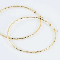 Créoles Anusha Plaqué Or Jaune