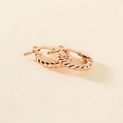 Créoles Appolina Argent Rose