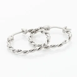 Créoles Argent Blanc Abie