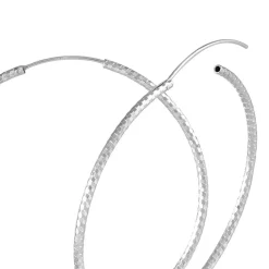 Créoles Argent Blanc Agathe