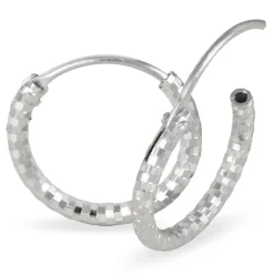 Créoles Argent Blanc Agathe