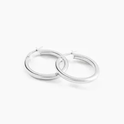 Créoles Argent Blanc Anne