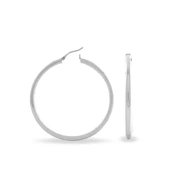 Créoles Argent Blanc Anne