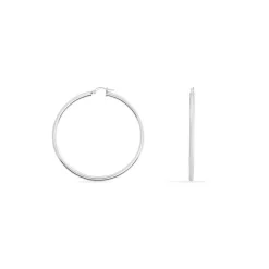 Créoles Argent Blanc Anne