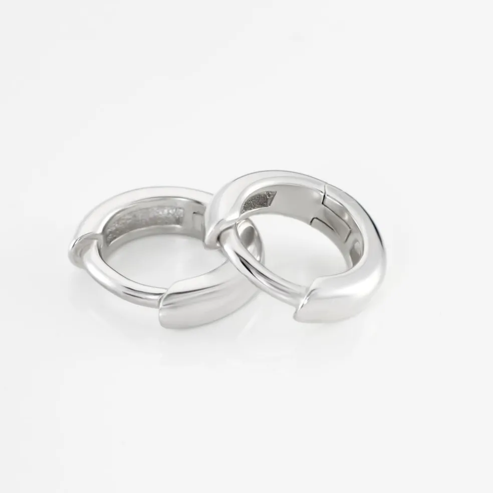 Créoles Argent Blanc Cokkie