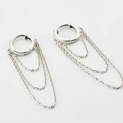 Créoles Argent Blanc Nissa